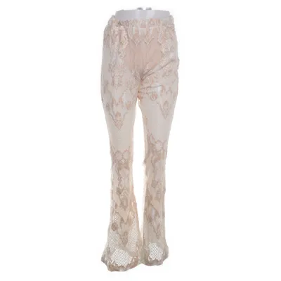 Bukser (Hvid, Beige) fra Peace + Love Bomuld, Elastan, Nylon, Polyester