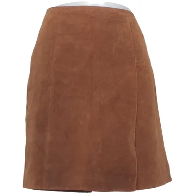 Jupe-short (Marron) de Savannah Cuir, Polyamide
