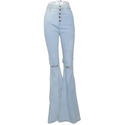 Jeans (Blå) från PrettyLittleThing Bomull, Elastan