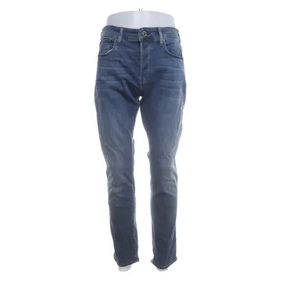 Spijkerbroek (Blauw) van Raw Polyester, Leer, Katoen, Elastaan
