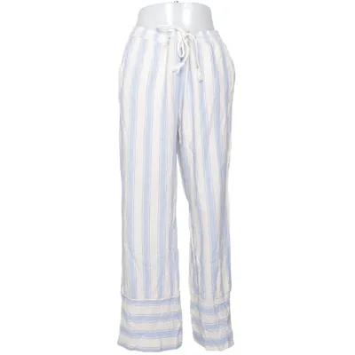 Pajama pants (Blue, White) from Divided by H&M Linen, Viscose