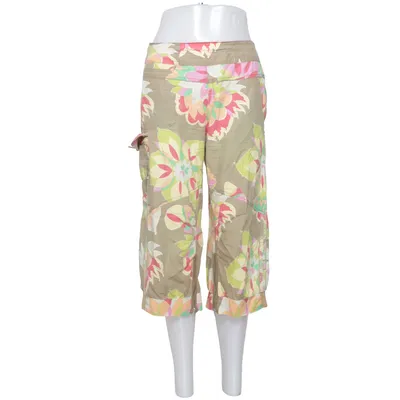 Dreiviertelhose (Braun, Grün, Pink) von Oilily Baumwolle, Elasthan