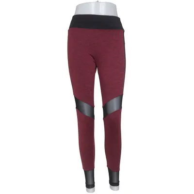 Træningsleggings (Sort, Rød) fra Oysho Fitness Elastan, Polyester