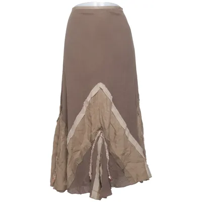 Skirt (Brown, Beige) from James Lakeland Acetate, Cotton, Viscose