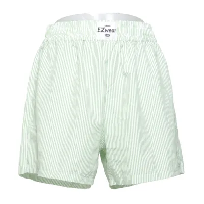 Pajama shorts (Green, White) from Nevada Polyester