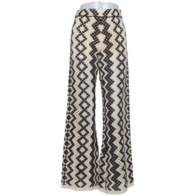 Palazzobyxor (Svart, Beige) från Sandro Bomull, Polyamid, Viskos