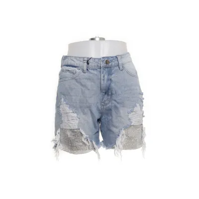 Denim shorts (Blue) from Fashion Nova Cotton