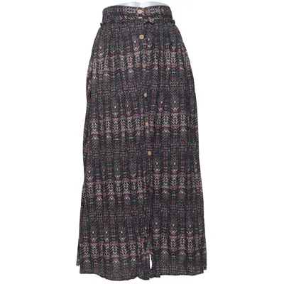 Jupe longue (Noir, Multicolore) de Zara Basic Z1975 Denim