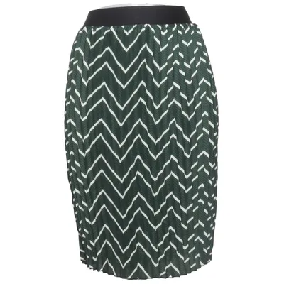 Skirt (Green, White) from Rue de Femme Polyester
