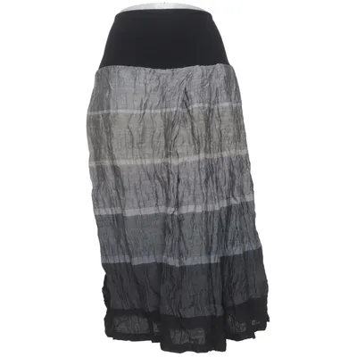 Maxi skirt (Gray, Black, White) from Ivan Grundahl Cotton, Linen, Metallic fiber