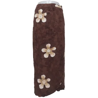 Jupe portefeuille (Marron, Beige) de Mississippi Viscose