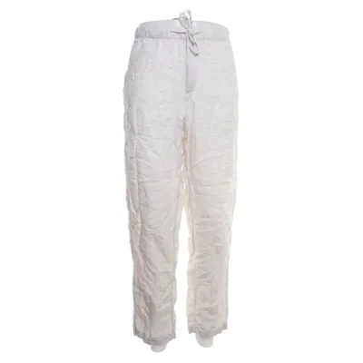Bukser (Beige) fra H&M Man Linned, Polyester, Bomuld