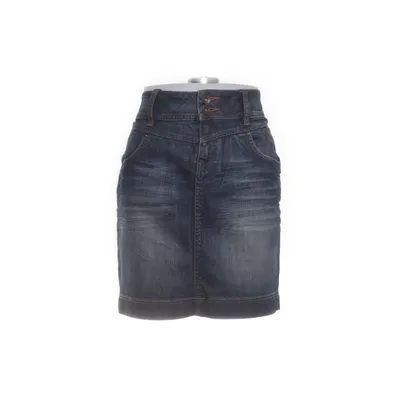 Denim skirt (Black) from QS by S.Oliver Cotton
