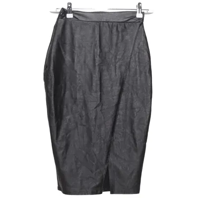 Rok (Leatherlook Midi Slit Skirt) van NLY One Elastaan, Polyester, Polyurethaan