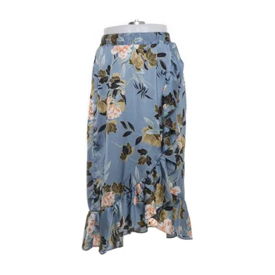 Kjol (Blå, Flerfärgad) från Ichi Polyester