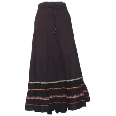 Maxi nederdel (Brun, Flerfarvet) fra Lindex Bomuld, Polyester