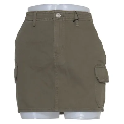 Skirt (Green) from ONLY Blue Denim Cotton