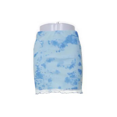 Jupe (Bleu, Jaune) de Gina Tricot Élasthane, Polyester