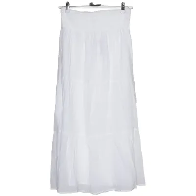 Långkjol (Vit) från Gina Tricot Bomull