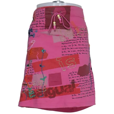 Kjol (Rosa, Flerfärgad) från Desigual Bomull