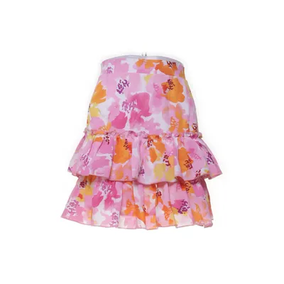 Jupe (Rose, Multicolore) de Yu & Me Élasthane, Polyester