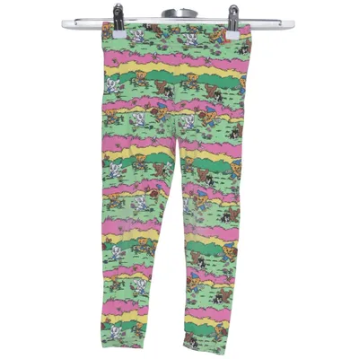 Leggings (Rosa, Gul, Grön, Blå, Flerfärgad) från Bamse by Lindex Elastan, Ekologisk bomull