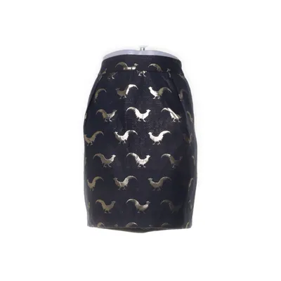 Kjol (Svart, Guldfärgad) från Holly & Whyte by Lindex Polyester, Bomull