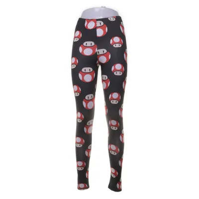 Leggings (Svart, Flerfärgad) från Super Mario Elastan, Polyester