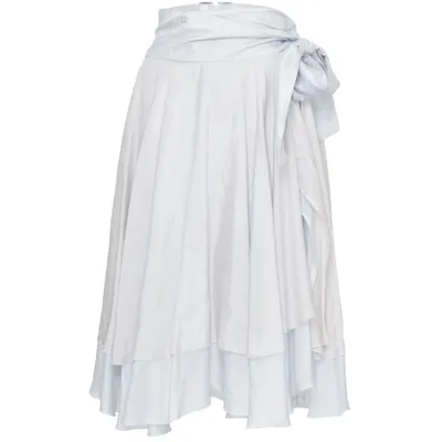 Wikkelrok (Blauw, Beige) van Emporio Armani Zijde