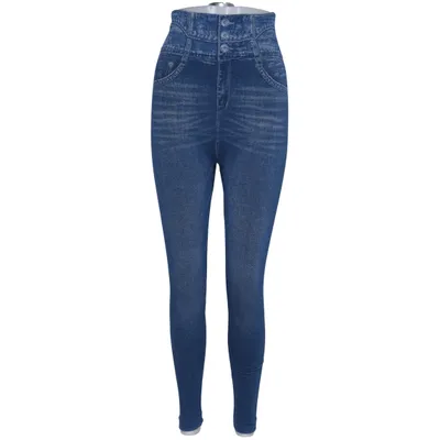 Treggings (Blå) från Dress Like Marie Elastan, Polyester, Viskos