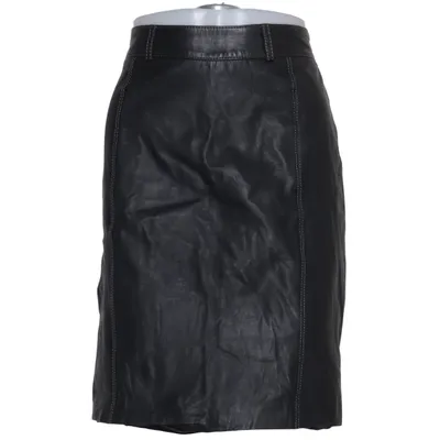 Läderkjol (Svart) från Eva & Claudi Skinn, Polyester