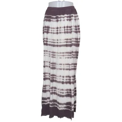 Maxi skirt (White, Brown) from Mellow Rose Cotton, Lyocell