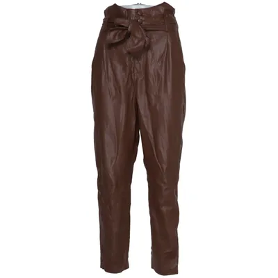 Pantalon en vinyle (Marron) de BB Dakota Élasthane, Faux cuir, Polyester, Polyuréthane