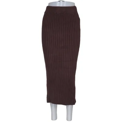Jupe longue (Marron) de Magnolia Polyamide, Polyester, Viscose