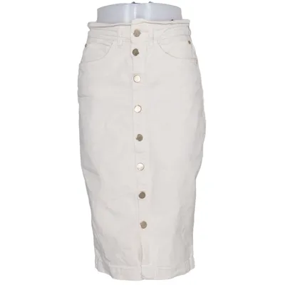 Jeanskjol (Beige) från Claudia Sträter Elastan, Återvunnen bomull