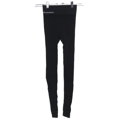 Sportleggings (Schwarz) von MM Sports Elasthan, Polyamid, Polyester