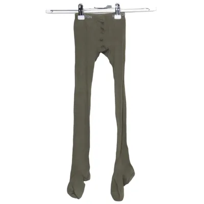 Collants polaires (Vert) de Melton Coton, Élasthane, Polyamide