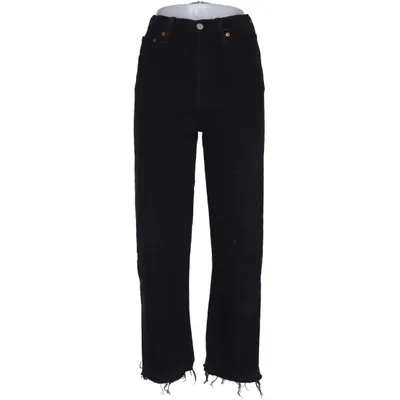 Jeans (Ribcage Straight) fra Levi Strauss & Co Bomuld, Elastan, Polyester