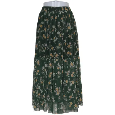 Långkjol (Grön, Gul, Flerfärgad) från Indiska Elastan, Polyester