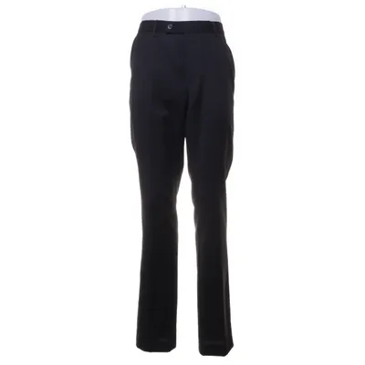 Kostuumbroek (Zwart) van Dressmann Elastaan, Polyester, Wol