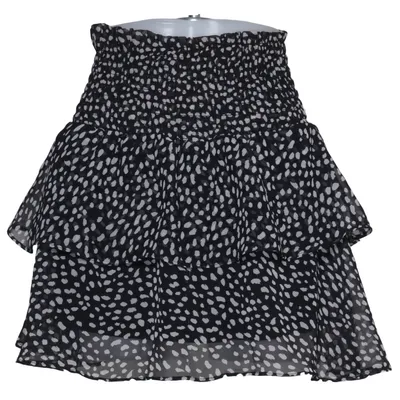 Jupe (Noir, Blanc) de Retro & Icone Polyester