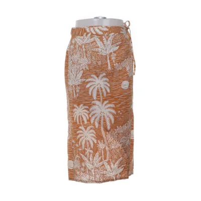 Omlottkjol (Brun, Vit) från Desmond & Dempsey x H&M Linne, Viskos