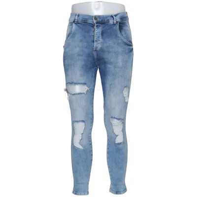 Jeans (Blå) från SikSilk Bomull, Elastan