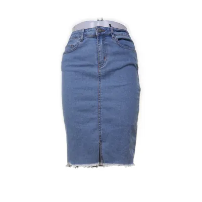 Denim skirt (Blue) from Noisy May Cotton, Elastane, Polyester