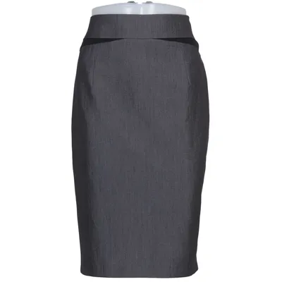 Jupe crayon (Gris) de Marks & Spencer Élasthane, Polyester, Viscose