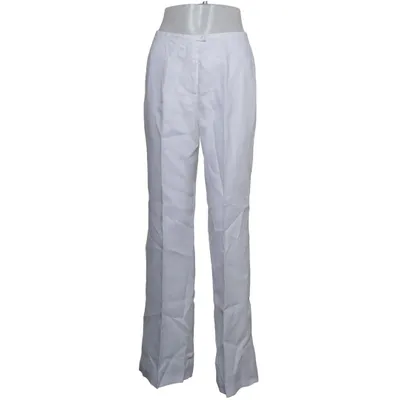 Pantalon patte d'éléphant (Blanc) de Cassani
