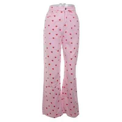 Jeans (Rosa, Röd) från Shein Bomull, Polyester