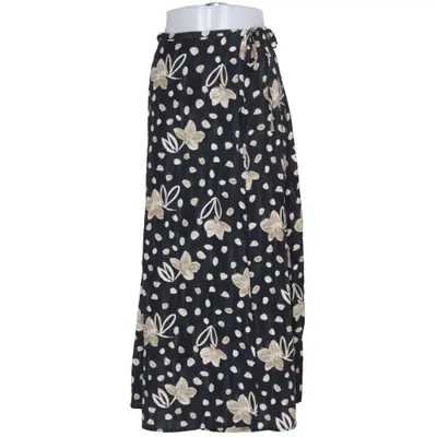 Jupe portefeuille (Noir, Beige) de Mari Philippe Viscose