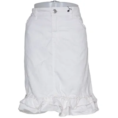 Jeanskjol (Vit) från Flash Jeans Bomull, Elastan, Polyester
