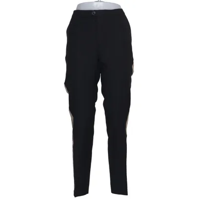 Broek (Zwart, Beige) van Rützou Katoen, Linnen, Viscose